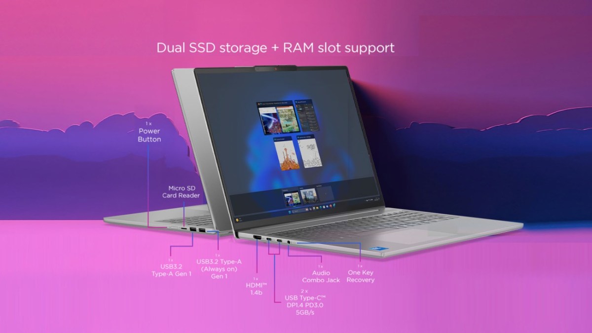 Dual SSD Storage RAM Slot support Lenovo IdeaPad Slim 5i