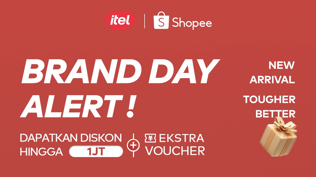 Promo itel, Diskon Hingga 70% di Shopee Super Brand Day 1 Promo itel di Shopee Brand Day Sale