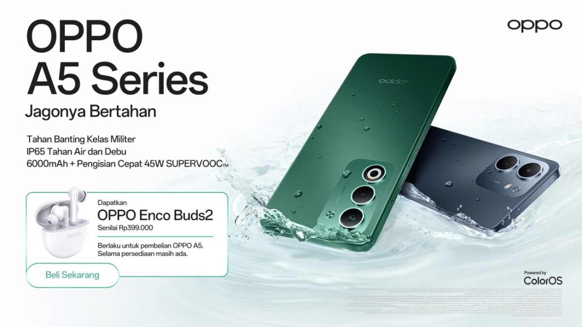 Harga OPPO A5x, Jadi HP Tangguh dengan Sertifikasi IP65 54 Keuntungan pembelian OPPO A5 series
