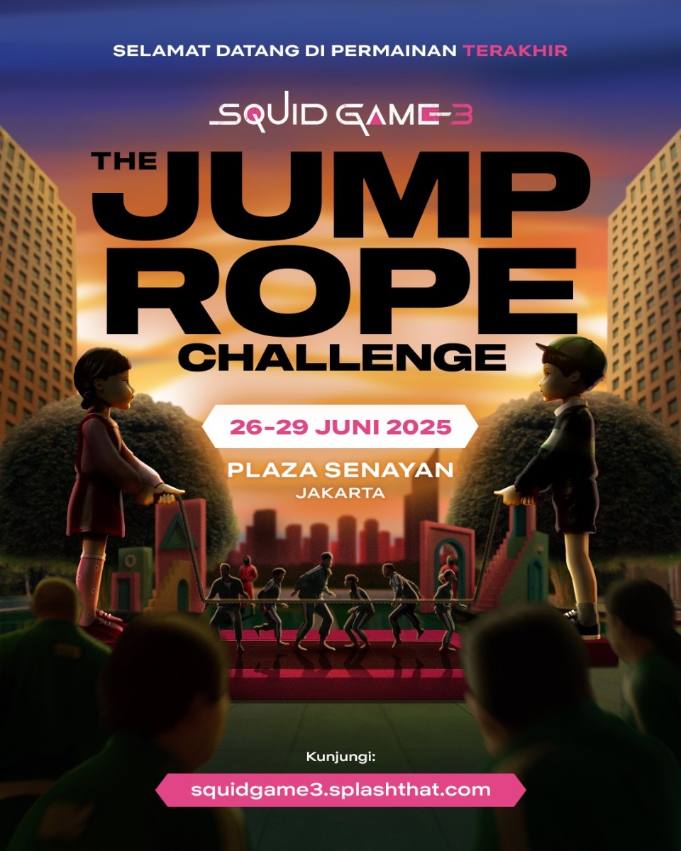 Netflix Tantang Penonton Squid Game Lewat The Jump Rope Challenge 52 The Jump Rope Challenge hadir di Jakarta sambut Squid Game Season 3